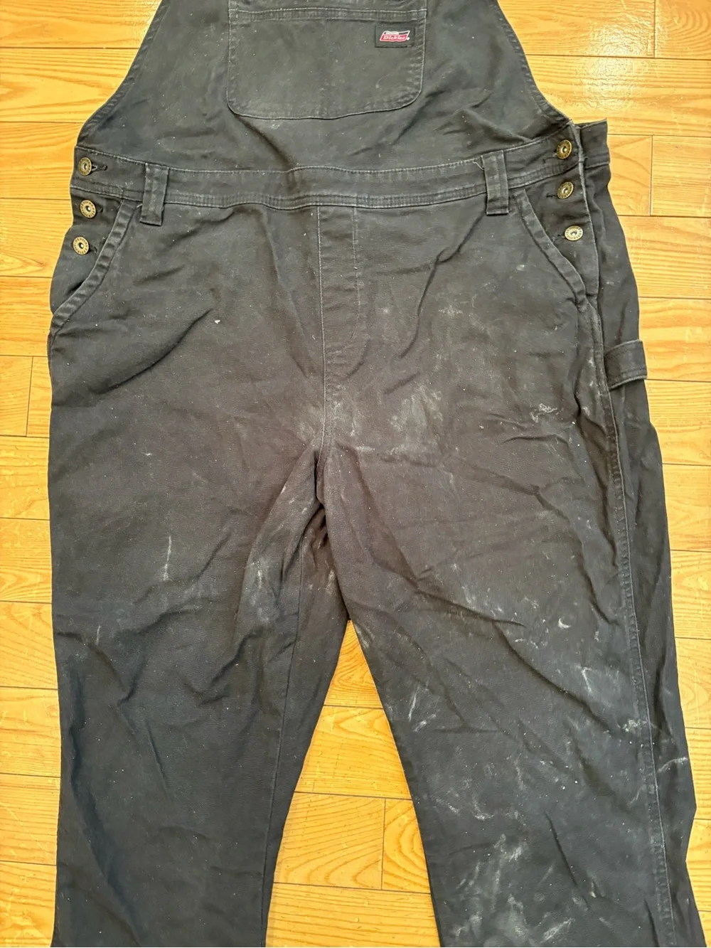 Dickies Black Women's Utility Overalls with Red Accent-XL-unisex-carpenter wear